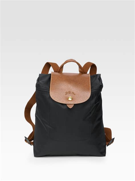 Lyst Longchamp Le Pliage Backpack In Black