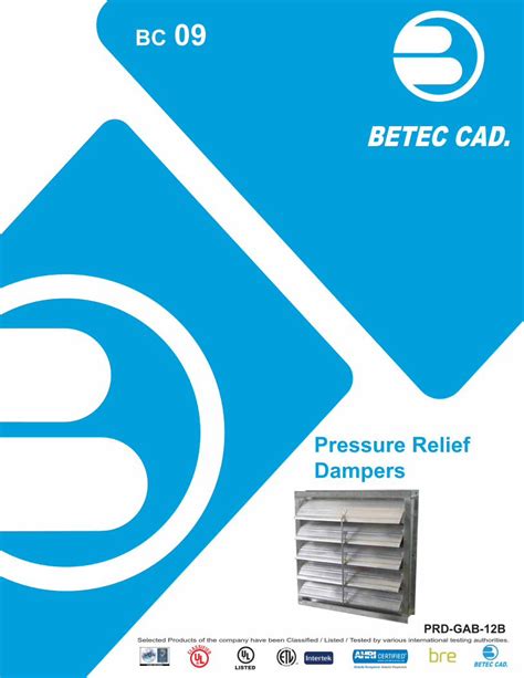 Pdf Pressure Relief Dampers Beteccad Pressure