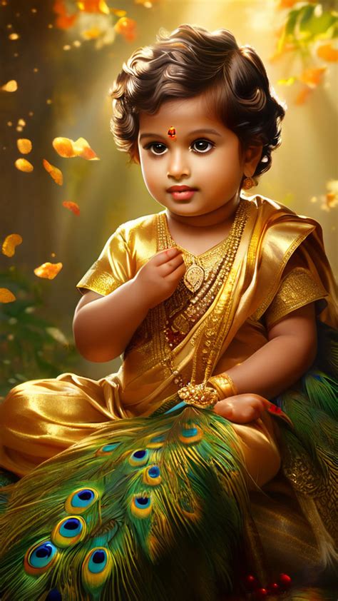 Infant Lord Murugan Seated On A Peacock By Muthu File Playground