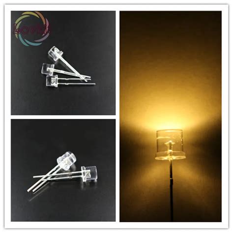 X Led Mm Flat Top Warm White Led Wide Angle Emitting Diodes Urtal