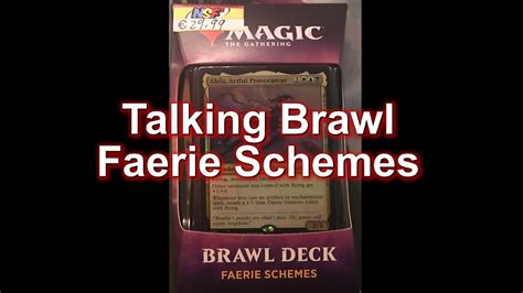 Mtg Faerie Schemes Brawl Deck Unboxing Magic The Gathering Youtube