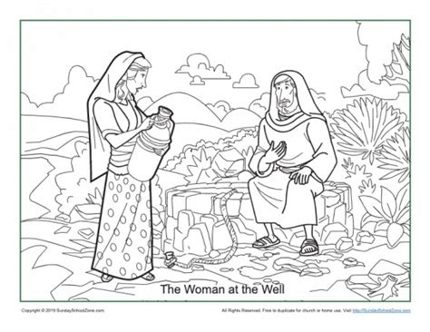 Free Printable Woman At The Well Activities On Sunday School Zone