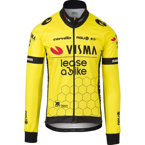 AGU Maillot De Manga Corta Hombre Team Visma Premium Replica Lease