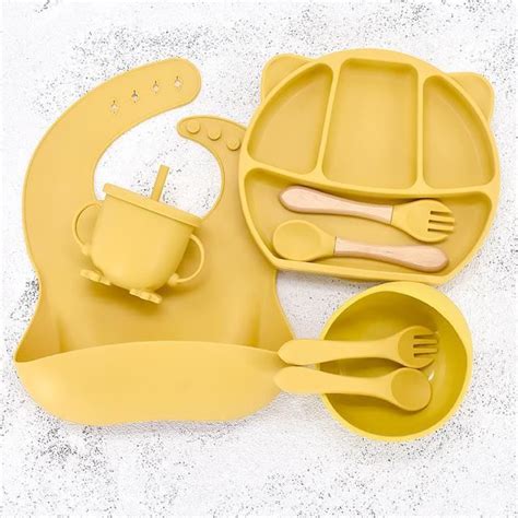 Assiette Plateau Repas Ywei Ensemble De Vaisselle En Silicone Pour