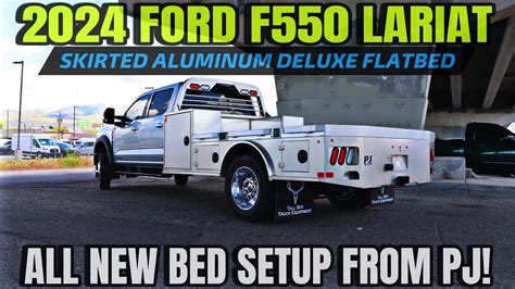 2024 Ford F550 Lariat W All New Pj Deluxe Aluminum Flatbed Whats The