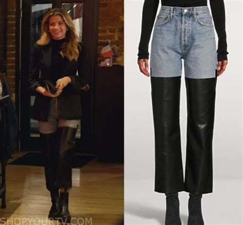 Southern Charm Season 8 Episode 13 Naomie S Half Leather Half Denim Jeans Denim Jeans Outfit