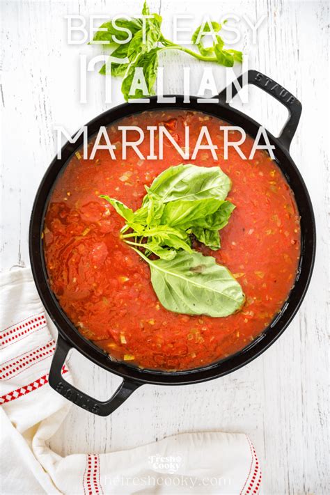 Best Homemade Italian Marinara Sauce Recipe • The Fresh Cooky