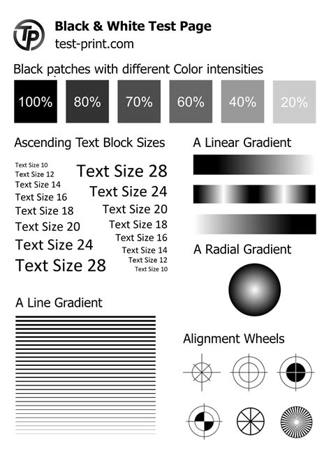 Printer Test Page » Print Test Page