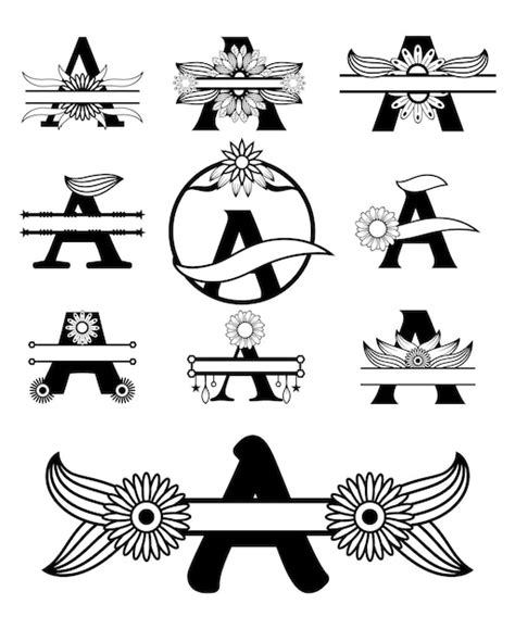 Premium Vector | Alphabet letter monogram design