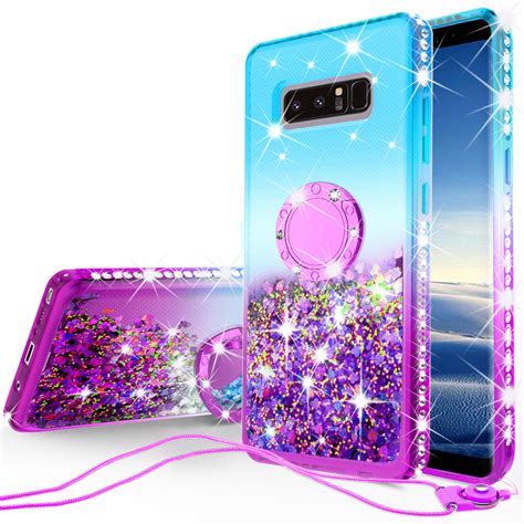 Glitter Phone Case Kickstand Compatible for Samsung Galaxy Note 8 Case – SPY Phone Cases and ...