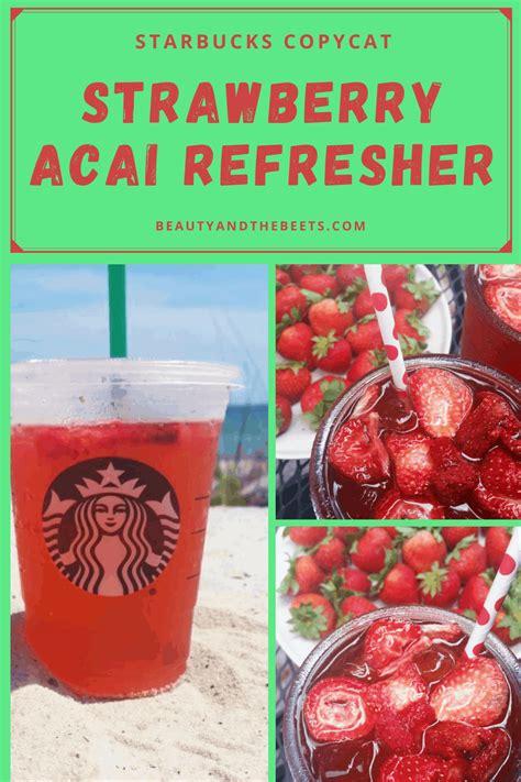 Easy Strawberry Acai Refresher Recipe Starbucks Copycat