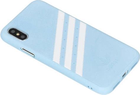 Adidas OR Moulded Case PU SUEDE FW18 Apple IPhone X Xs Blue Bol