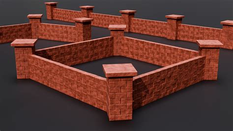 Customizable Brick Wall Geometry Nodes BlenderNation Bazaar