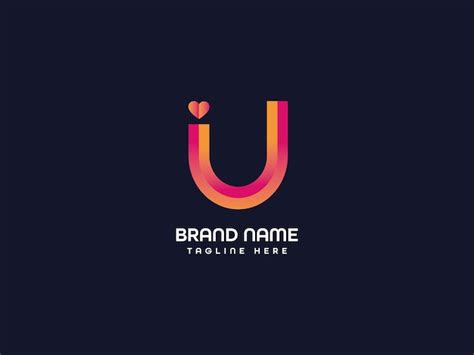 Logotipo De La Letra U Vector Premium