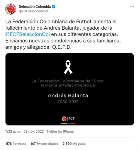 Gran Conmoción Murió Andrés Balanta El Jugador De Atlético Tucumán