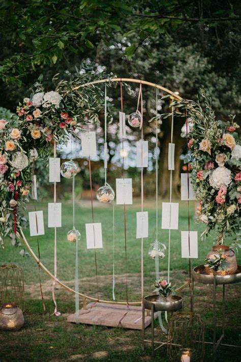 Tableau De Mariage Con Supporto In Rame Tableau Matrimonio