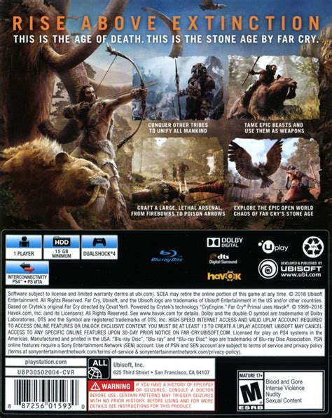 Far Cry Primal 2016 Box Cover Art MobyGames