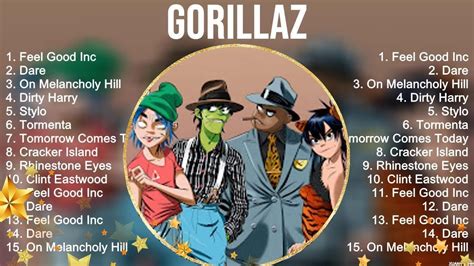 Gorillaz Greatest Hits Full Album Top Rock Songs Of The Gorillaz