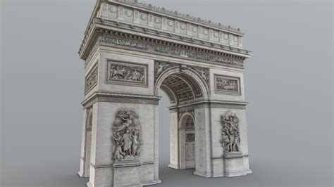 Arc De Triomphe Photogrammetry Buy Royalty Free D Model By Nicolas