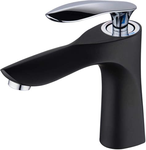 Robinet Salle De Bain Mitigeur Lavabo Robinet Noir Chrome Basin Tap