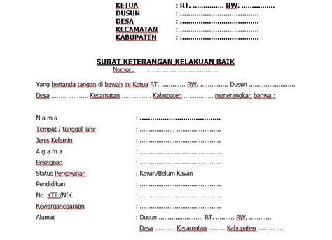 Detail Contoh Surat Keterangan Kelakuan Baik Dari Sekolah Koleksi Nomer 27