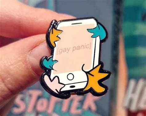 Gay Panic Heartstopper Inspired Enamel Pin Etsy