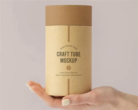 Top Cylinder Packaging Mockups Free Ultida