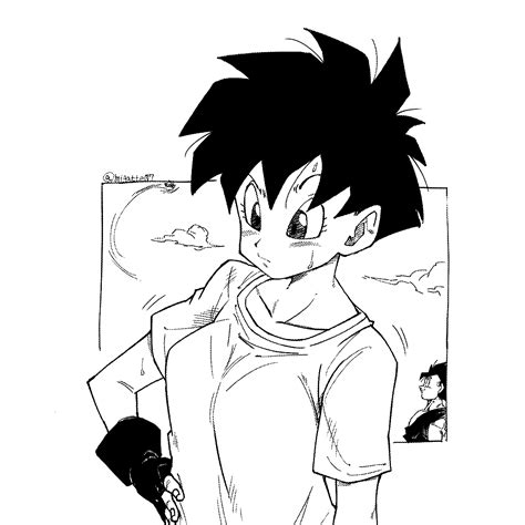 Son Gohan Videl And Son Goten Dragon Ball And 1 More Drawn By