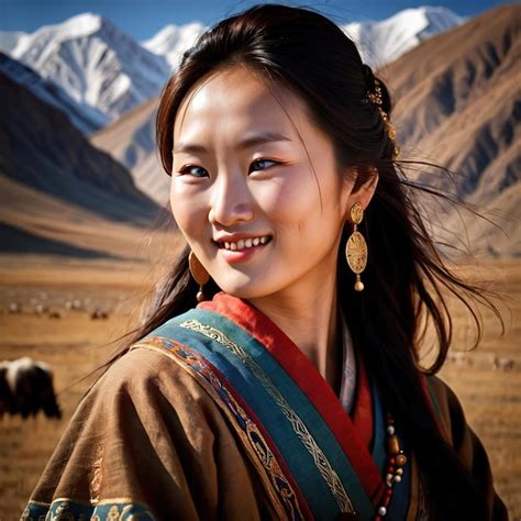 Quem Nasce Na Mongolia É - Mulher mongol da Mongólia cidadã nacional típica | Foto Premium