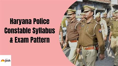 Haryana Police Constable Syllabus And Exam Pattern Subject Wise