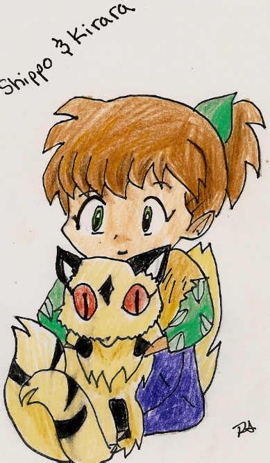 Shippo And Kirara By Blackbird1331 Fanart Central