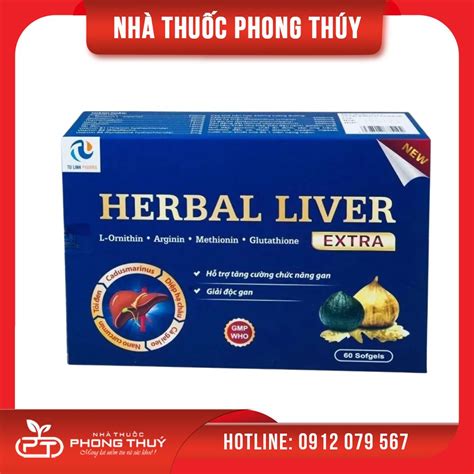 Viên uống hỗ trợ tăng cường chức năng gan Herbal Liver Extra 60 viên