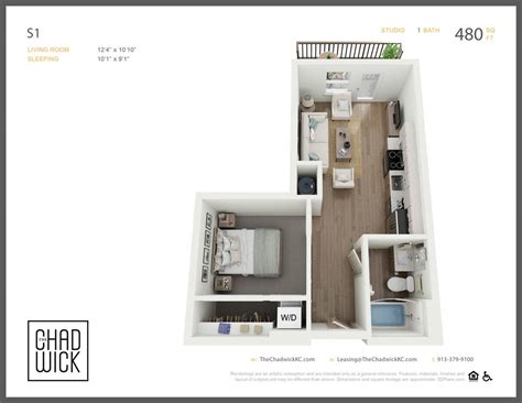 Studio Bedroom Apartments The Chadwick