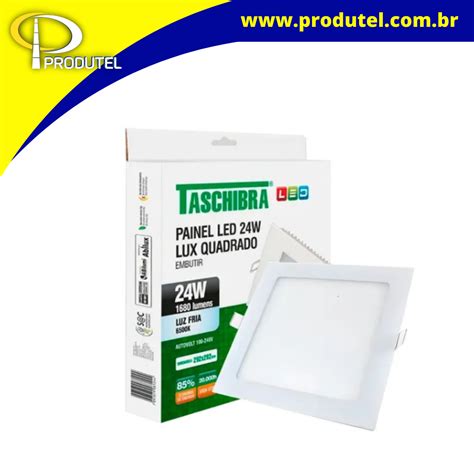 Painel Led W Quadrado Embutir K Bivolt Taschibra