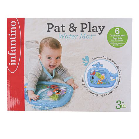 Pat And Play Whale Water Mat Blue 9 3 4 X 1 1 2 X 7 1 4 Inches