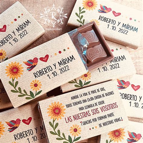 Mini Tabletas Chocolate Agradecimiento Tarjetas Kraft