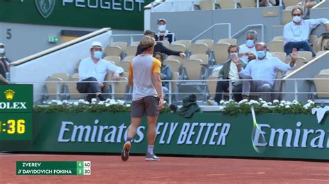 French Open Tennis Alexander Zverev Storms Through To Semi Finals With Alejandro Davidovich