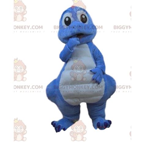 Blue and white dinosaur costume, dragon costume - Sizes L (175-180CM)