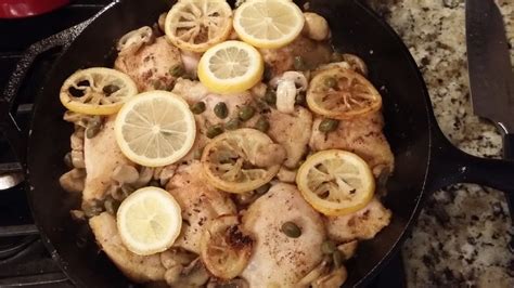 GF Chicken Piccata with Mushrooms and Spinach – The Stay At Home Cook