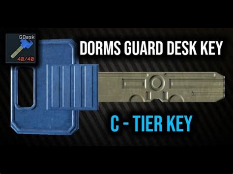 Dorm Guard Desk Key Guide Escape From Tarkov YouTube