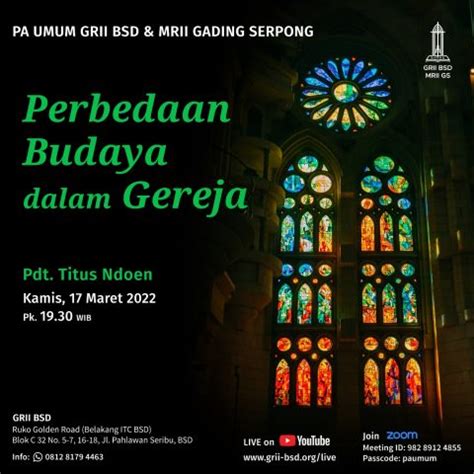 PA Umum Perbedaan Budaya Dalam Gereja Gereja Reformed Injili