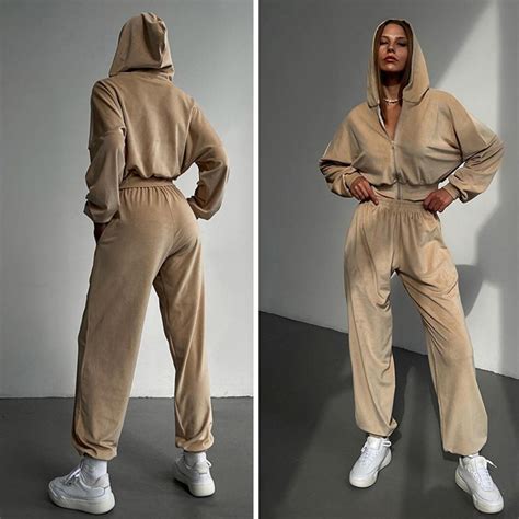 Street Tracksuit Women S Set Long Sleeve Shirt Tops And Wide Leg Pants Elegant Tracksuit Two