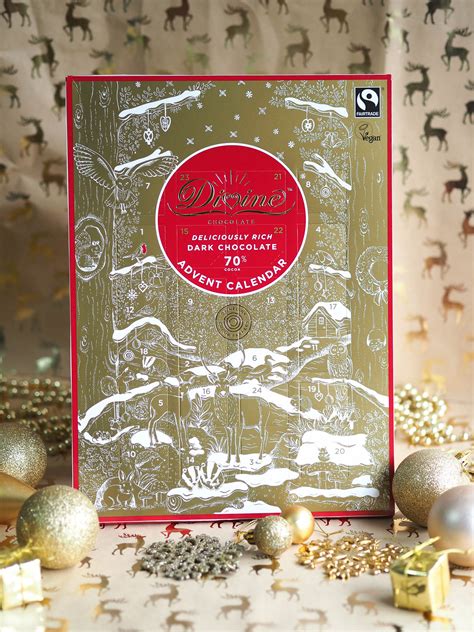 The Divine Dark Chocolate Fairtrade Vegan Advent Calendar