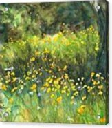 Field Flower Painting By Hiroko Stumpf Fine Art America