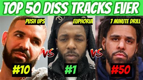 Top 50 Best Diss Tracks In Hip Hop Of All Time Youtube