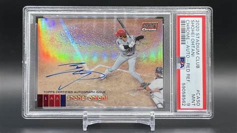 Topps Stadium Club Chrome Autographs Caso Shohei Ohtani Red