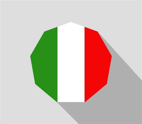 Bandera De Italia Vector Premium