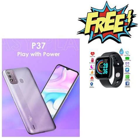 Itel P37 655000 Mah 80 Mp Camera32gb 2gb Dual Sim Purple