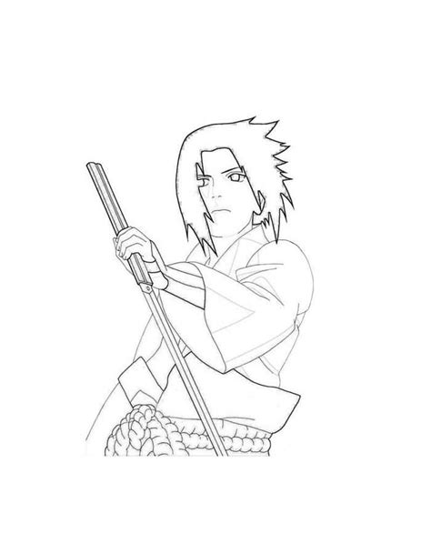 Sasuke Para Colorir