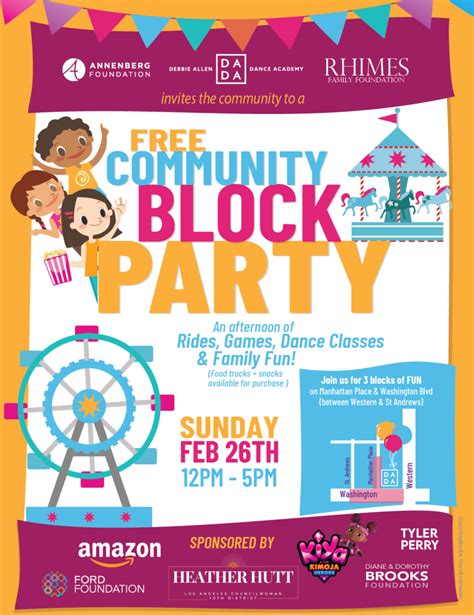 Free Community Block Party Sunday Feb Unnc